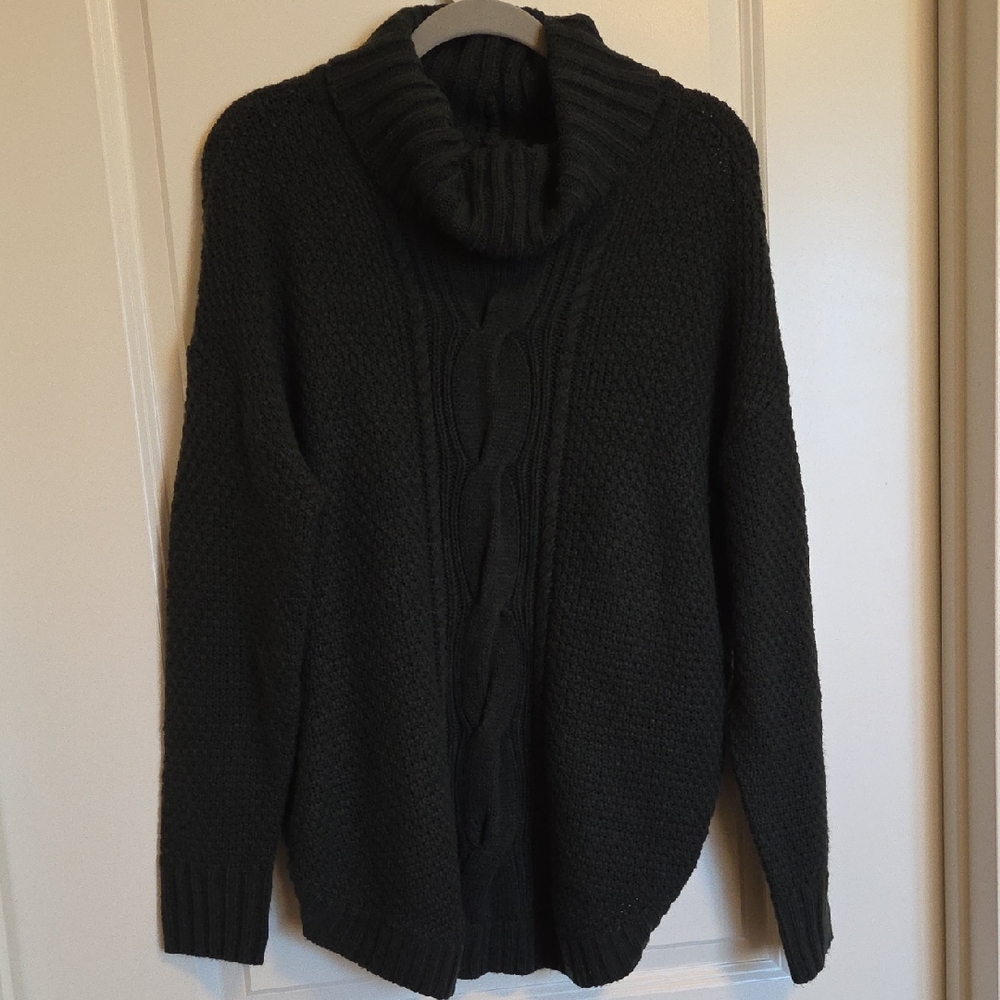 Staccato Cowl Neck Knit Sweater
